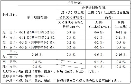 重慶大學(xué)2020年高水平運(yùn)動(dòng)隊(duì)招生簡(jiǎn)章